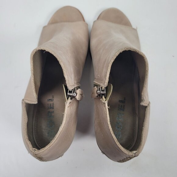 Sorel Nadia Women's Tan Leather Heeled Ankle Boots NL2844-251 US Size 9.5 - Picture 5 of 9